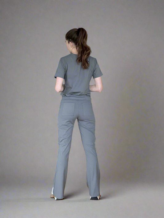 Women's Bootcut Pants in Gray