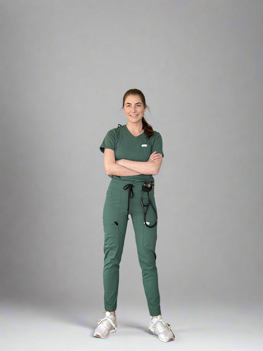 Women's Jogger Pants in Hunter Green