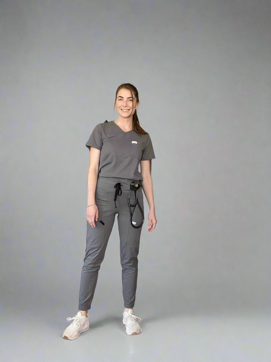 Women's Jogger Pants in Gray