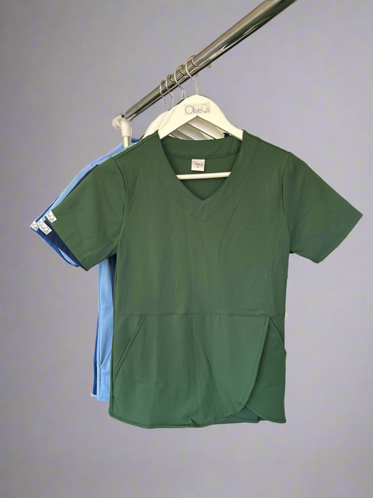 Women's Pendulum Top in Hunter Green