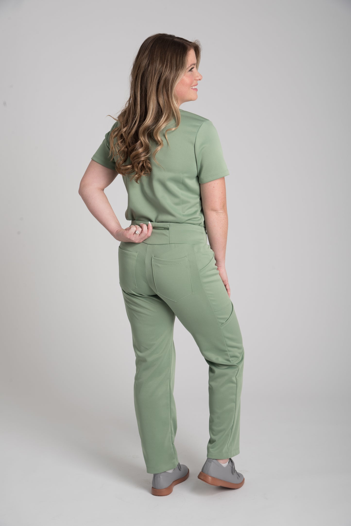Women's Jogger Pants in Olive Green