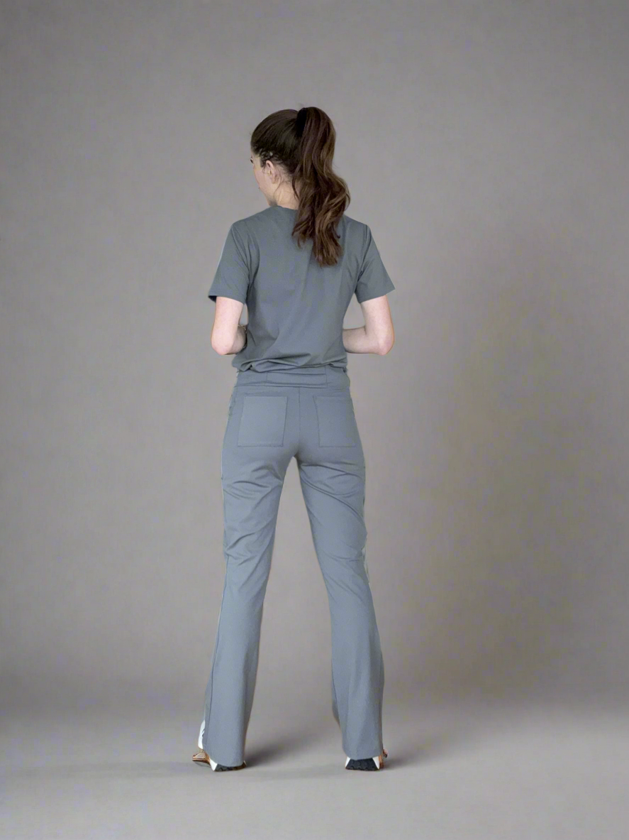 Women's Bootcut Pants in Grey