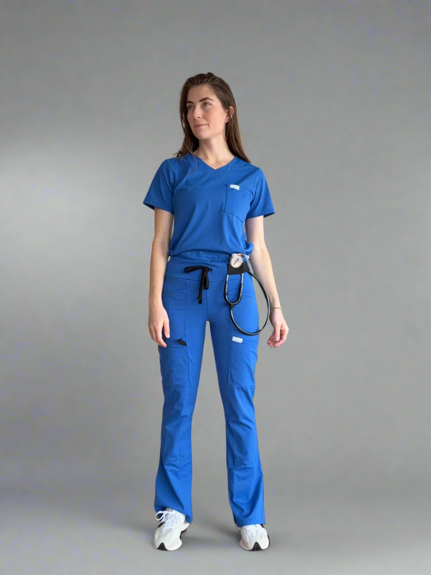 Women's Bootcut Pants in Royal Blue