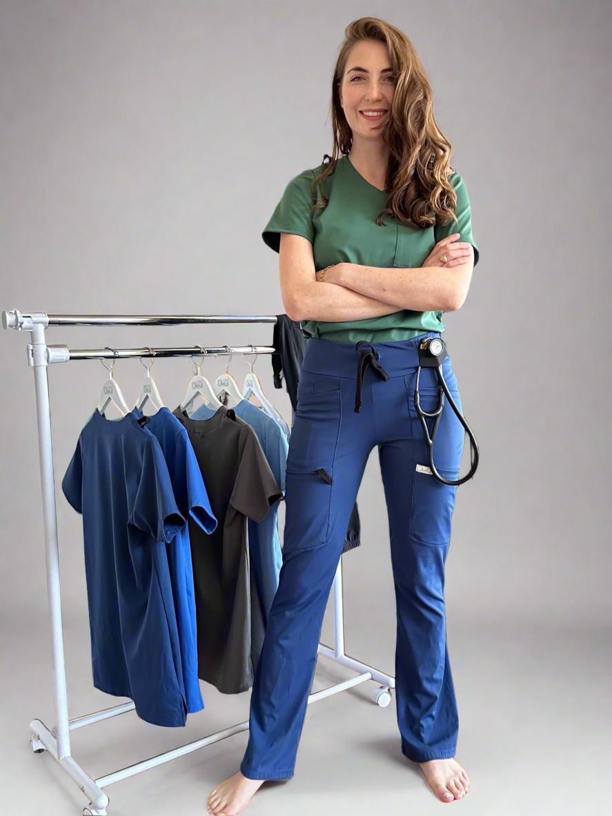 Women's Bootcut Pants in True Navy