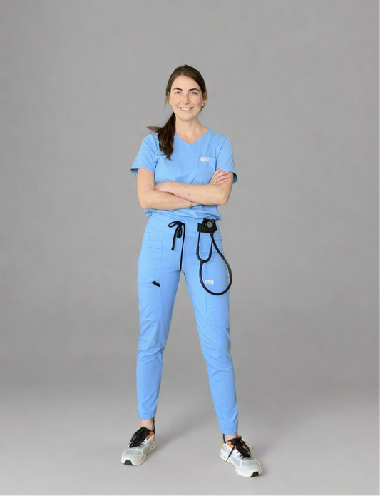 Women's Jogger Pants in Ceil Blue