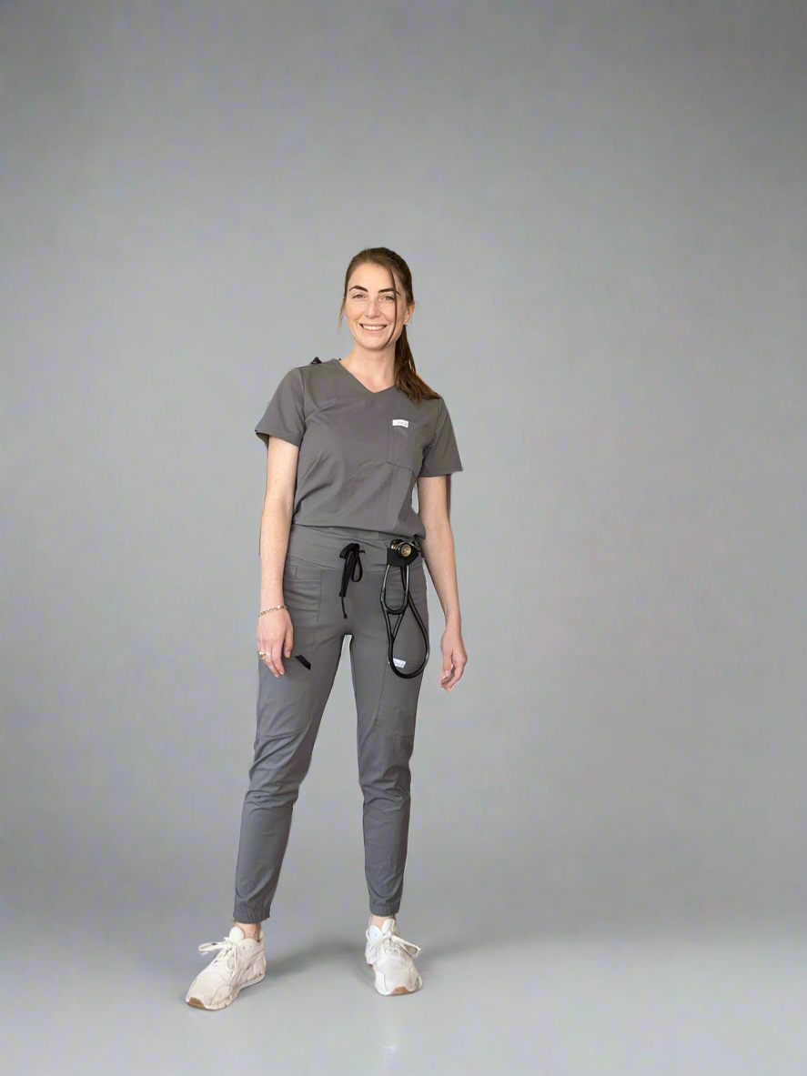 Women's Jogger Pants in Grey