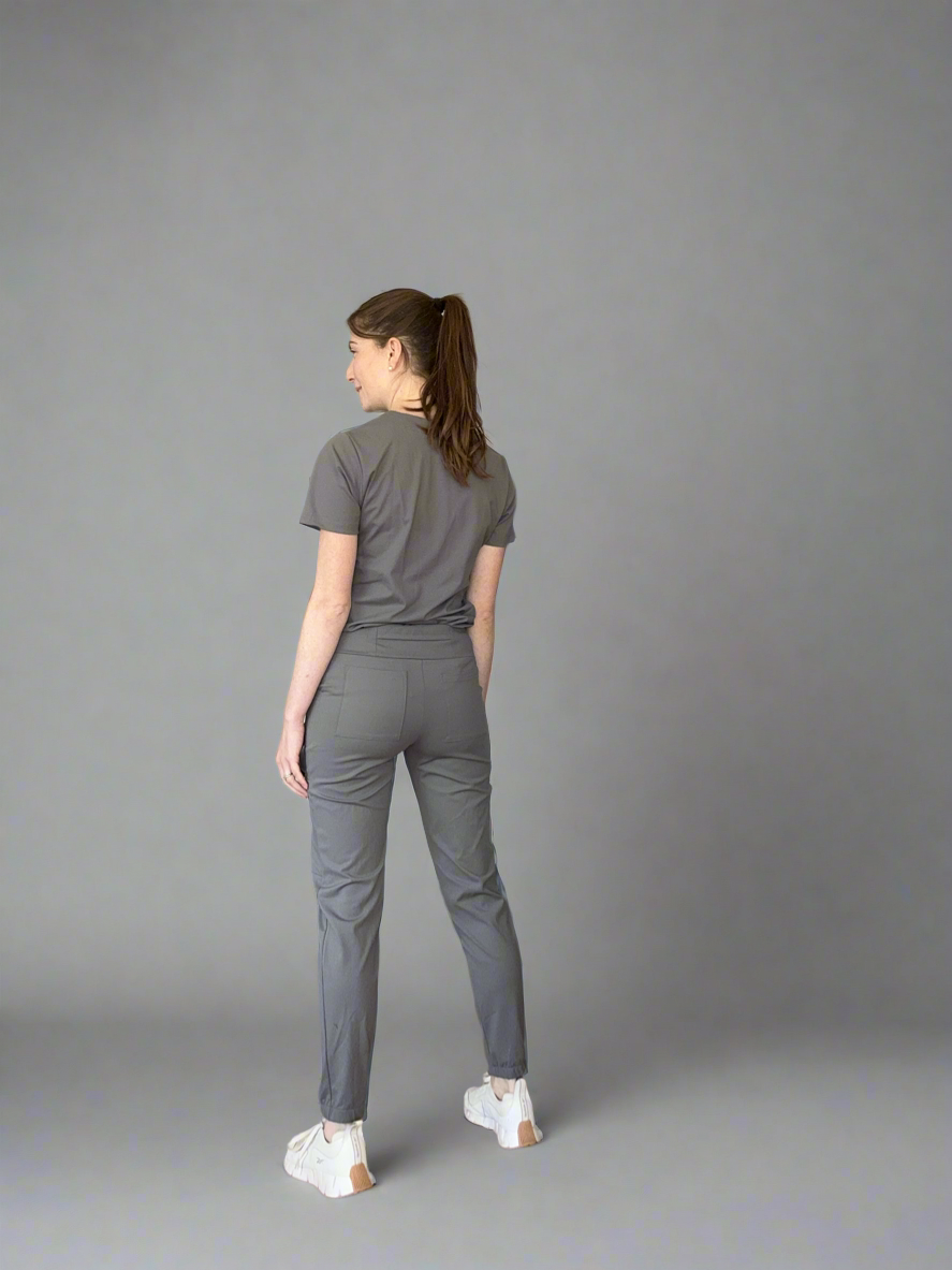 Women's Jogger Pants in Grey