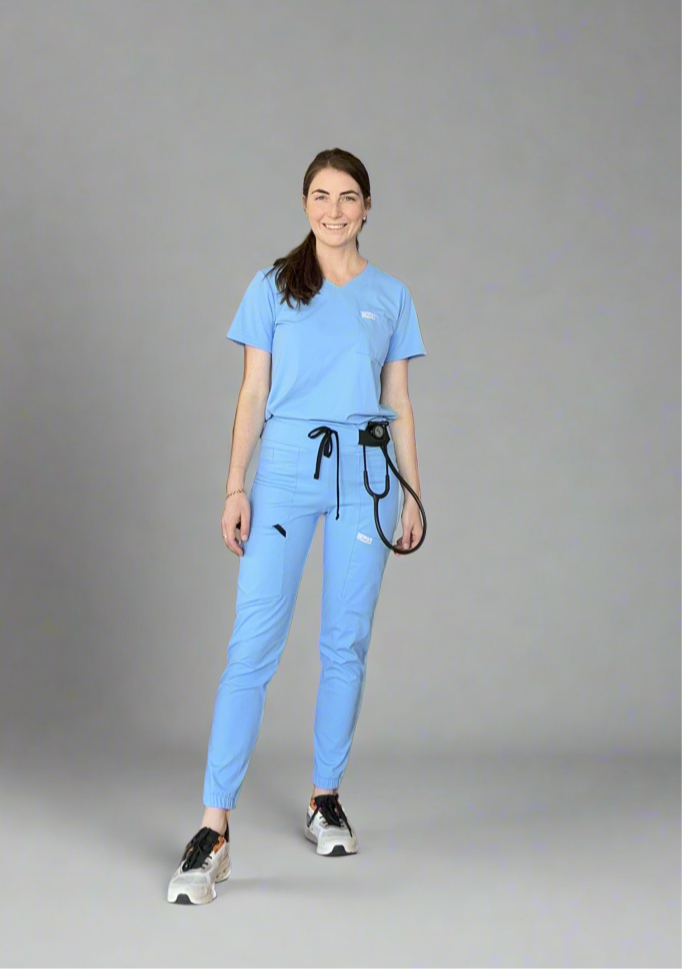 Women's Jogger Pants in Ceil Blue