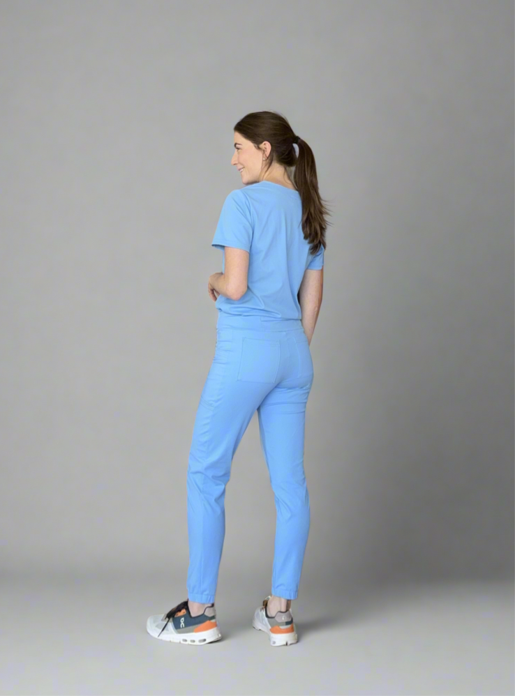 Women's Jogger Pants in Ceil Blue