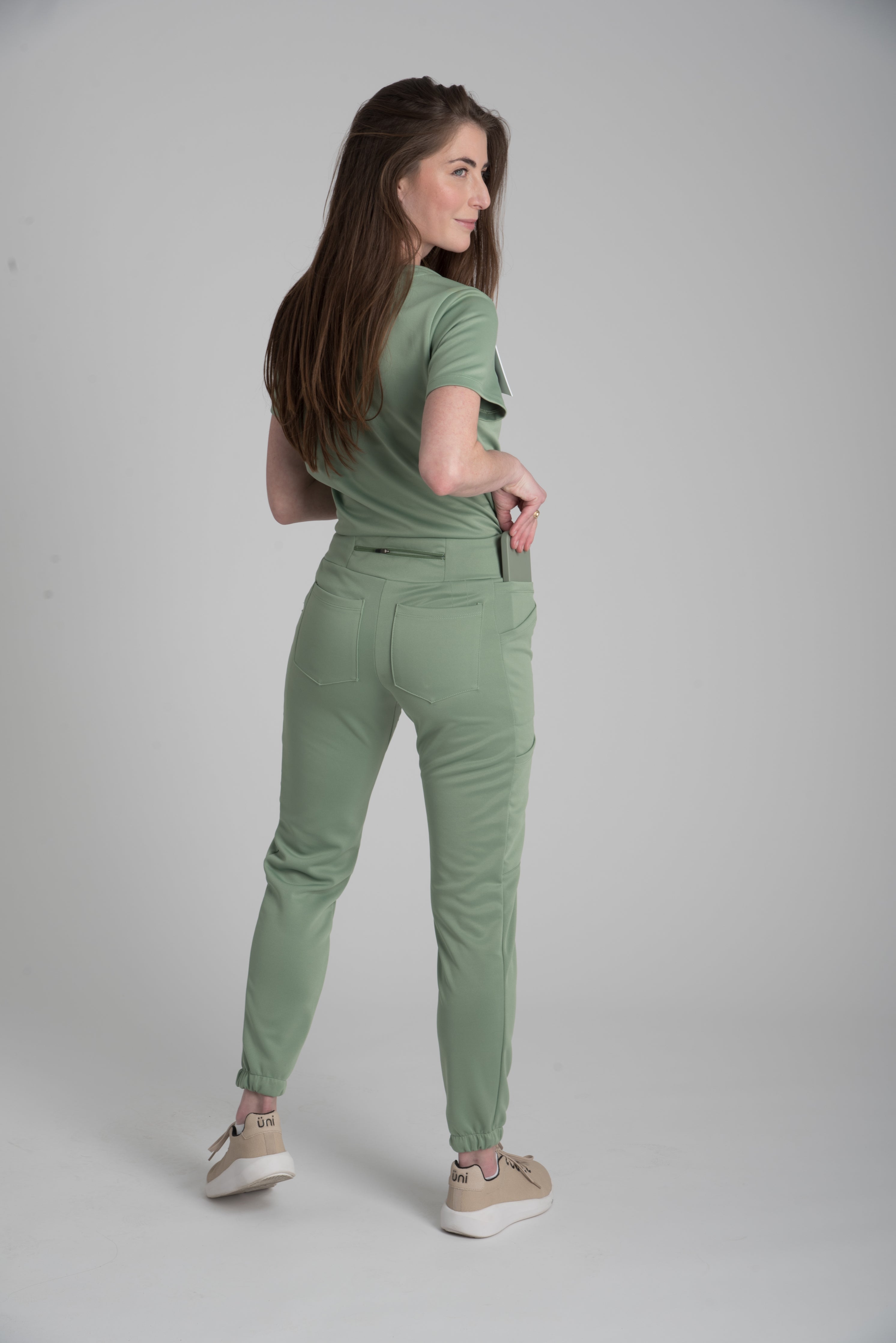 JWZUY Womens Solid Casual Sweatpant Joggers Pants Ankle-Length Ruffle Trim  Elastic Waist Pant Army Green S - Walmart.com
